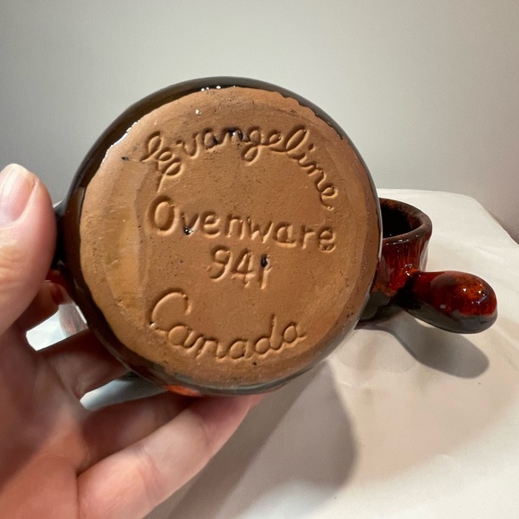 3 Mid Century Evangeline Pottery French Onion Soup Bowls - Picture 5 of 6